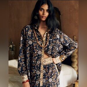 Sézane Maxy shirt in “Heather Print”- size 38 / us 6